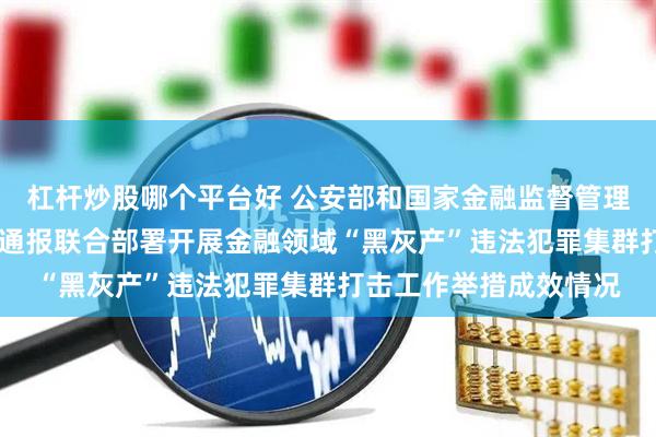 杠杆炒股哪个平台好 公安部和国家金融监督管理总局举行新闻发布会 通报联合部署开展金融领域“黑灰产”违法犯罪集群打击工作举措成效情况
