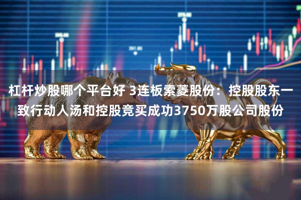 杠杆炒股哪个平台好 3连板索菱股份：控股股东一致行动人汤和控股竞买成功3750万股公司股份
